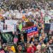 Millions Of People Take Part in ‘Hands Off’ Protests Against President Trump And Elon Musk Across All 50 States in US (Videos)