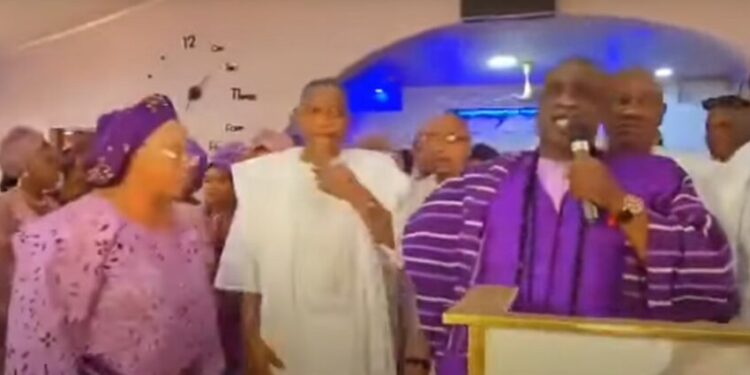 Hotelier Slumps And Dies At His Wife’s 60th Birthday Thanksgiving Inside A Church In Lagos (Video)