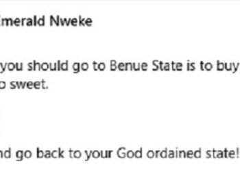 Don’t Go To Benue to Find Love or See a Man – Nigerian Woman Advises Ladies After ‘Sacrificing Herself’