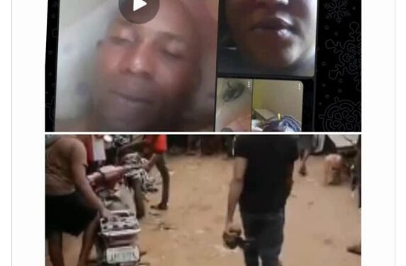 Anambra Umuada Members Stopped From Attacking Woman Whose S3x T@pe With A Married Man Went Viral (Video)