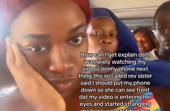 Reverend Sister Caught On Camera As$@ulting A Young Woman On A Bus (Video)