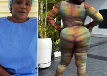 Nollywood Actress, Uche Ogbodo Flaunts Her New Body Weeks After Going Under The Knife For A BBL Surgery (Video)