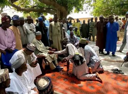 Wanted Bandit Kingpin Ado Aleru Resurfaces At Katsina Peace Meeting (Photos)