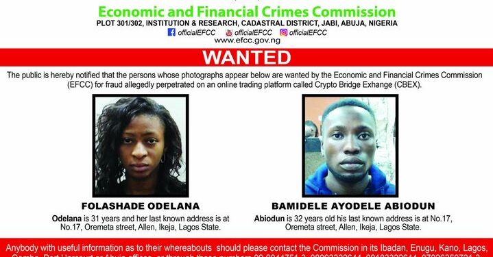 CBEX Scam: EFCC Declares Two More Wanted