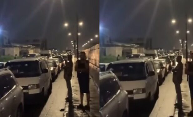 Nigerian Man Cries Out As He And Others Are Left Stranded In Traffic For Over 1 Hour After Security Agents Blocked Major Road For A VIP (Video)