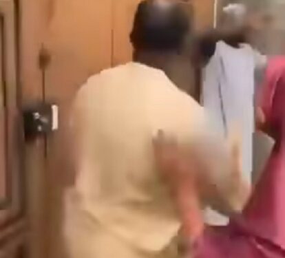 Nigerian Man Flogged By In-Laws For Brutalizing His Wife (Video)