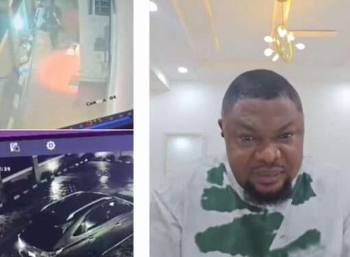 Activist Harrison Gwamnishu Shares CCTV Footage Showing Moment Man Escaped K!dnap Attempt in His Premises in Ogwashi-Uku COMMUNITY (Video)