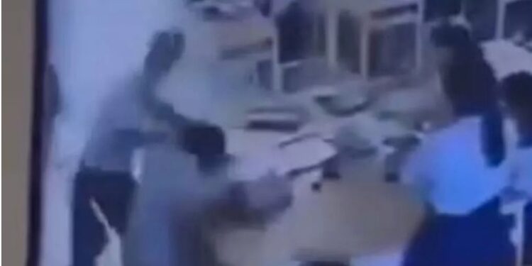 Male Student Attacks Female Teacher, Breaks Her Ribs For Scoring Him 18 Over 20 (Video)