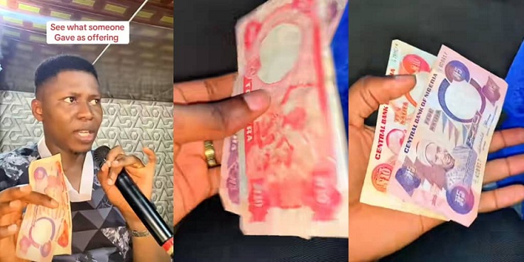 Pastor Fumes After Receiving Old ₦10 And ₦5 in Offering (Video)
