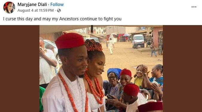 I Curse This Day And May My Ancestors Continue to Fight You – Nigerian Woman Drags Ex-husband on Facebook