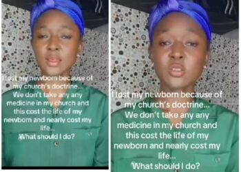 Lady Mourns Newborn Lost To Childbirth Complications, Blames Strict Church Doctrine (Video)