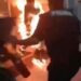 Horrific Video Shows Screaming Passenger Set Himself On Fire At Airport Terminal After Argument With Wife (Viewers Discretion)