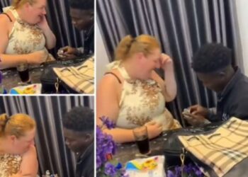 Watch The Heartwarming Moment A Nigerian Man Proposes To His Caucasian Lover (Video)