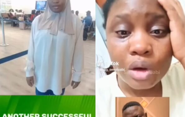 Nigerian Lady Rescued From Libya After Video Of Her Threatening To End Her Life Went Viral (Watch)