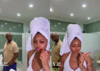 Fans Slam Actress Regina Daniels For Sharing Video of Politician Husband Ned Nwoko Taking a Pee With “Husband is Useless” Sound Track (Video)