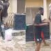 Watch The Moment Man Collapses, D!es After Attempting To Lift Four Bags Of Cements (Video)