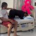 ‘The Owner Came To Visit His Yansh’ – Uche Ogbodo Writes As Her Husband Visits Her After Liposuction Surgery (Video)