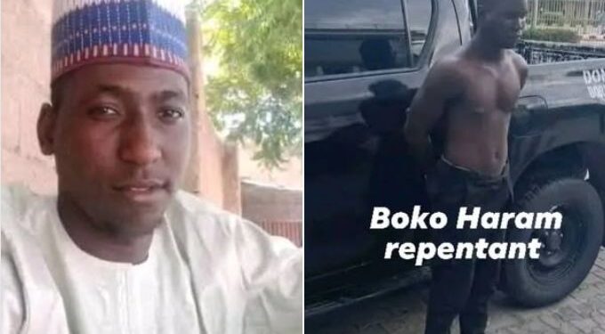 Repentant Boko Haram Member Allegedly K!lls Businessman Over N1,000 in Borno (Photos)