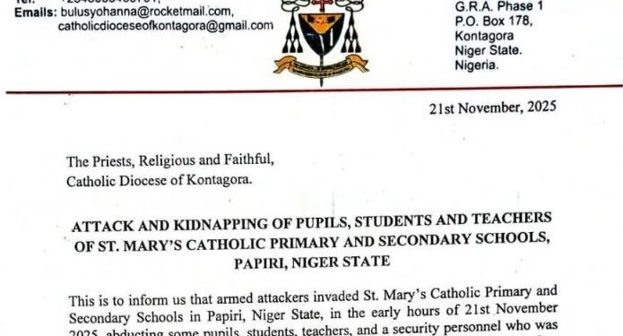 Catholic Diocese Confirms Attack, Kidnapping Of Children From St. Mary’s Schools In Niger