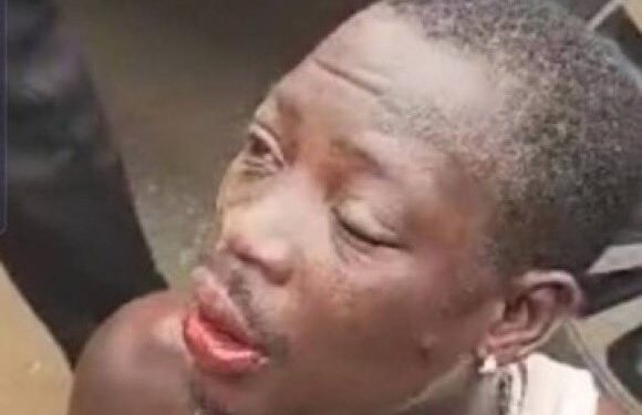 Watch The Moment Popular Entertainer, DJ Chicken Was Be@ten To Stupor After Crashing Into Two Motorcycles With His Car (Video)