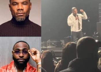 The Moment American Gospel Singer, Kirk Franklin Opened Davido’s Atlanta Show With Prayers For Nigeria (Video)