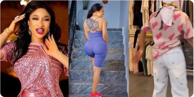 Tonto Dikeh Embraces Natural Look After Removing BBL (Video)