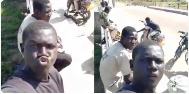 Viral Video Shows Armed Bandits Chilling At Undisclosed Location (Video)