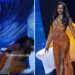Watch The Moment Miss Jamaica Tumbled Off Stage And Was Carried Away On Stretcher During Miss Universe Pageant (Video)