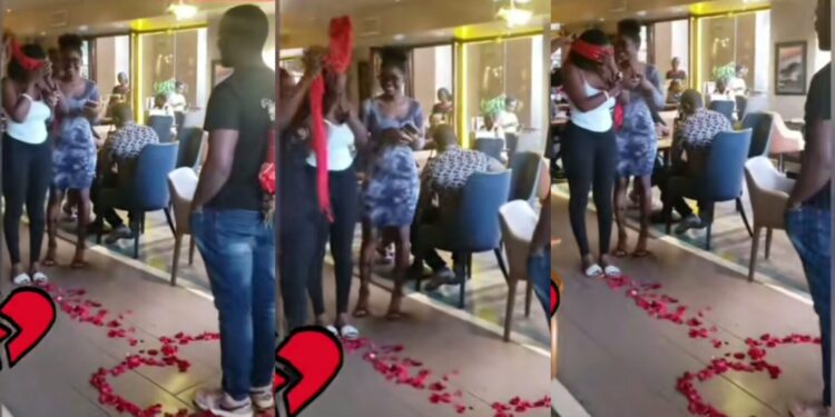 Tension As Lady Rejects Man’s Proposal In The Presence Of His Mother (Video)