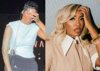 Emotional Moment Tiwa Savage Breaks Down On Stage While Performing ‘Somebody’s Son’ (Video)