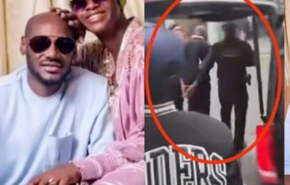Nigerians Mock 2face Over Viral Video Of Singer Being Arrested In The UK After Alleged Altercation With His Wife, Natasha (Watch)