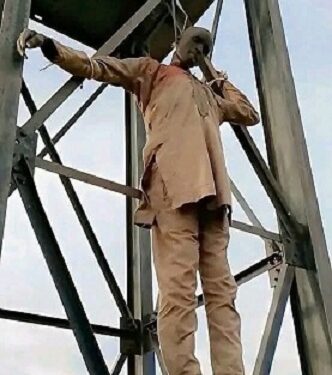 Angry Residents Crucify Bandit After Failed Operation