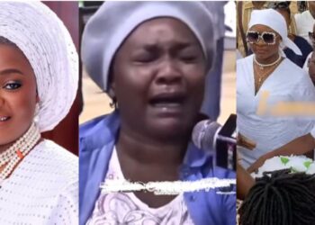 Serious Drama Ensued As Omije Ojumi’s Children Discover Their Biological Father At Her Funeral (Video)