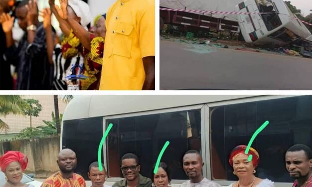 God Told Me To Get Down From The Bus – Man Shares Testimony After Road Crash Claimed 15 Umuahia Traders Returning From Wedding (Photos)