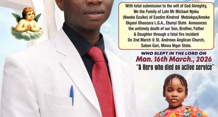 So Sad: Father Dies While Rescuing Daughter From Midnight Fire, Both Perish in Minna Tragedy (Photos)
