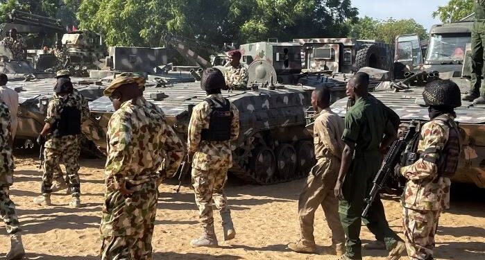 Nigerian Army Releases Footage Of 63 Terrorists, Commanders Neutralized In Borno (Video)