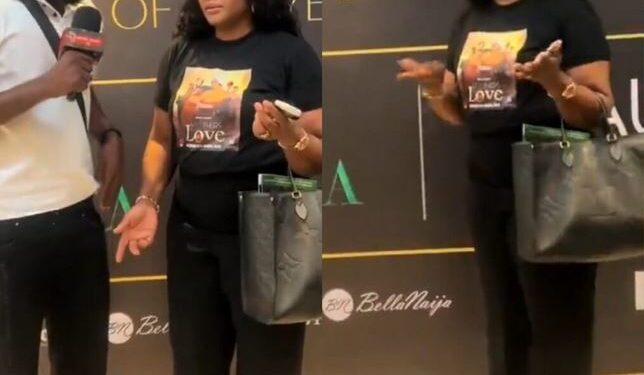Watch The Moment Actress Omotola Almost Walked Out of an Interview After Being Asked to Introduce Herself (Video)