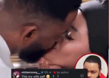 Whitemoney Reacts After Seeing His Fiancée Kiss Fellow Actor (Video)