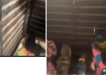 Lagos Lady Shares Video Of Living In Container For ₦5,000 Per Month, Says She Raises Her Bed Whenever It Rains (Watch)