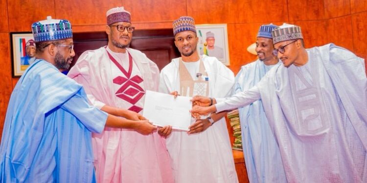Nigeria Former President’s Son, Yusuf Buhari Visits Katsina Governor, Declares Interest in House of Representatives Seat (Video)