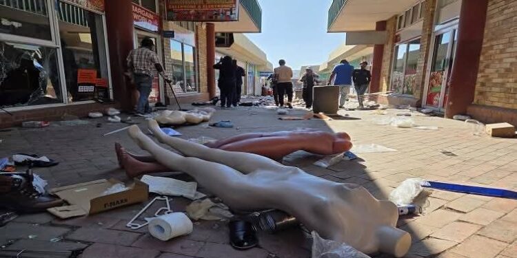 South Africans Loot Shops Owned By Foreign Nationals (Video)