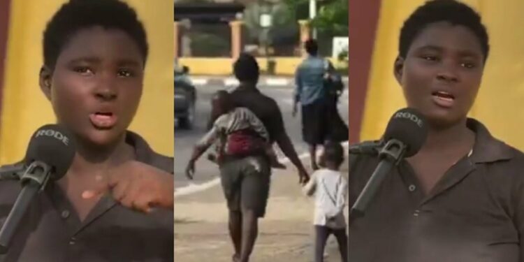 “We Sleep Outside And Barely Eat, Yet I Will Stand By My Husband” — Lady Shares Shocking Story (Video)