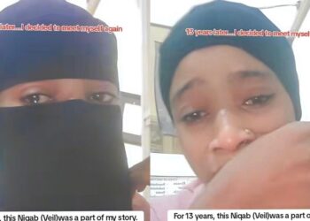 Muslim Lady Breaks Down In Tears As She Shares Emotional Reason For Removing Niqab After 13 Years (Video)