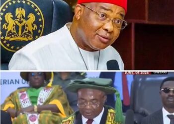 Watch The Moment Imo State Governor, Hope Uzodinma Struggles With English Word During Public Lecture (Video)