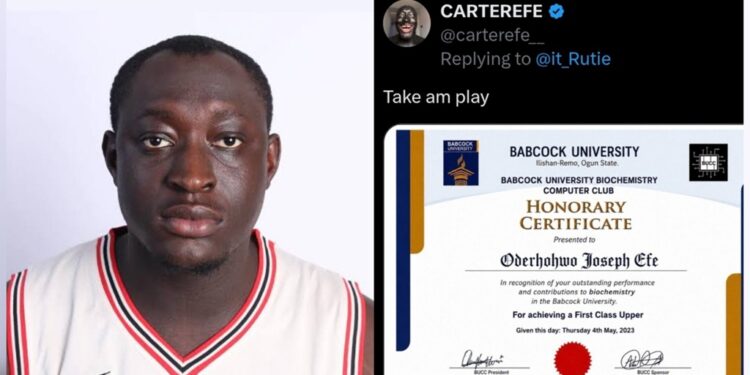 “First Class Upper Doesn’t Exist Here” — Babcock University To Sue Carter Efe Over Alleged Certificate Forgery