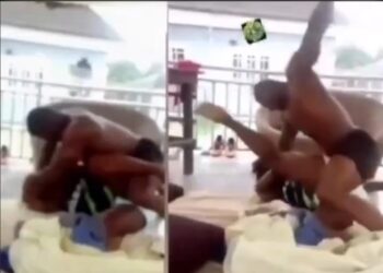 Nigerian Man Filmed Brut@lly Assa@lting His Woman (Video)