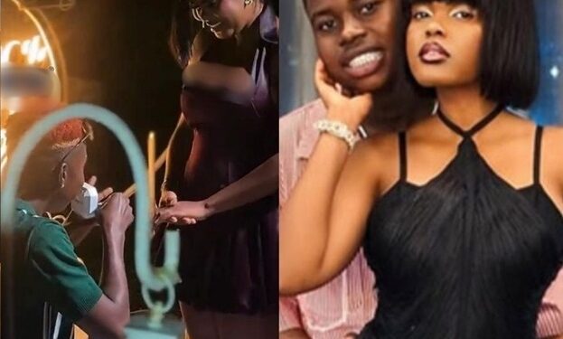 Watch The Moment Peller Proposes To Girlfriend, Jarvis in Ghana (Video)