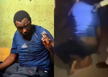 Lecturer Cries Bitterly After He’s flogged Mercilessly By Husband Of Married Female Student Who Alleged That He S£xually Harassed Her (Video)