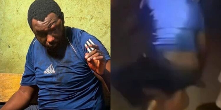 Lecturer Cries Bitterly After He’s flogged Mercilessly By Husband Of Married Female Student Who Alleged That He S£xually Harassed Her (Video)