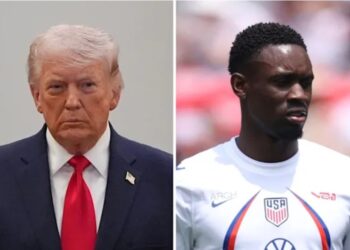 Trump Reacts As US Striker, Folarin Balogun Cleared To Play Against Belgium After FIFA Lifts Suspension Ban